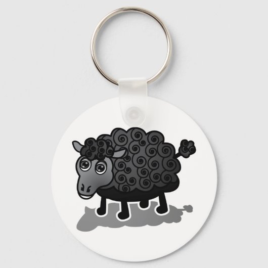 De zwarte schapen sleutelhanger (Voorkant)