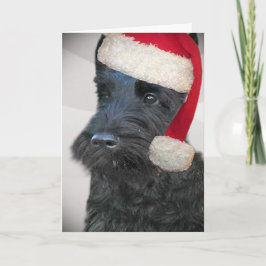 De zwarte Schotse Kaart van de Kerstman van