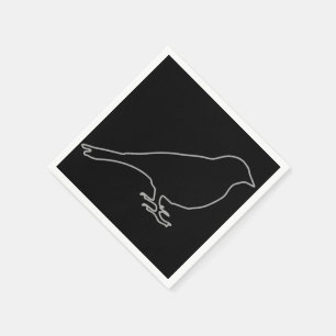 De zwarte Servetten van de Vogel