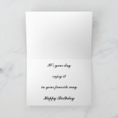 De zwarte slikt Longtail Kaart (Binnen)