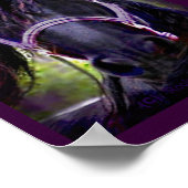 De zwarte standaard afdrukken poster (Hoek)