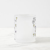 De zwarte Ster van de Rots van de Jongen van het Matglas Koffiemok (Center)