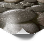 De Zwarte Stone-achtergrond van Rock - Gepersonali Foto Afdruk (Hoek)