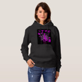 De Zwarte Trui Hoodie van de Vrouwen van het (Voorkant volledig)