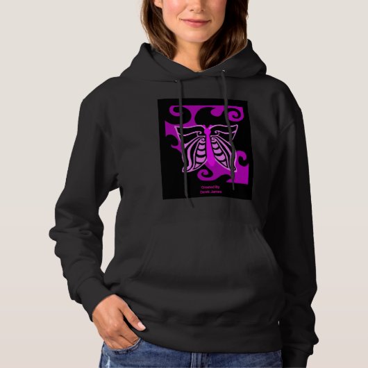 De Zwarte Trui Hoodie van de Vrouwen van het (Voorkant)