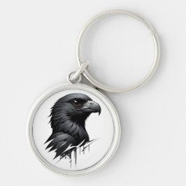 De zwarte valk sleutelhanger
