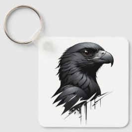 De zwarte valk sleutelhanger