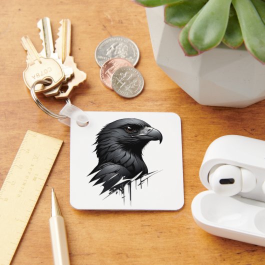 De zwarte valk sleutelhanger (Bureau)