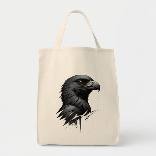 De zwarte valk tote bag (Voorkant)