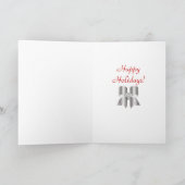 De Zwarte van de Boog van de Plaid van Burberry Feestdagen Kaart (Binnen)