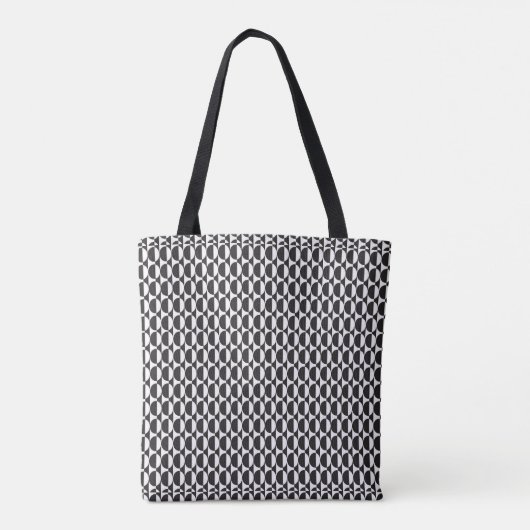 De Zwarte van de cirkel Tote Bag (Achterkant)