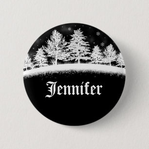 De Zwarte van de Naamplaatjes van de Partij van Ronde Button 5,7 Cm