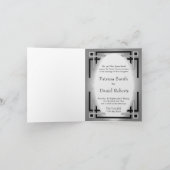 De Zwarte van het art deco & de Uitnodiging van de (Binnen)