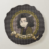 De Zwarte van Sirius van Anime Rond Kussen (Achterkant)