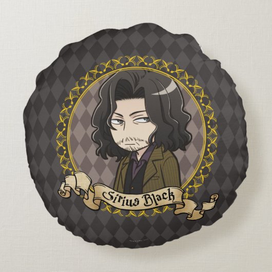 De Zwarte van Sirius van Anime Rond Kussen (Achterkant)
