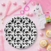 DE ZWARTE VANGSTPATRONEN PAPIEREN BORDJE (Feest)