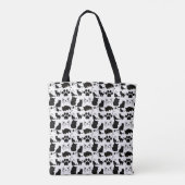 DE ZWARTE VANGSTPATRONEN TOTE BAG (Achterkant)
