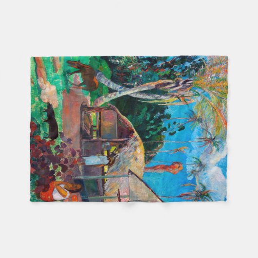 De zwarte varkens, Gauguin Fleece Deken (Voorkant (Horizontaal))