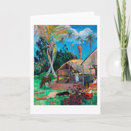 De zwarte varkens, Gauguin Kaart (Voorkant)