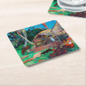 De zwarte varkens, Gauguin Kartonnen Onderzetters (Schuin)