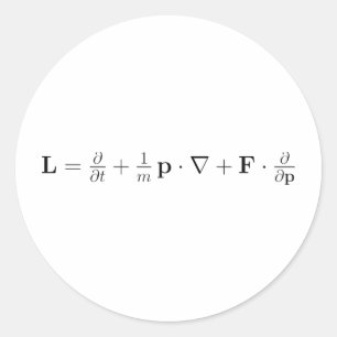 De zwarte vergelijking van Boltzmann, Ronde Sticker