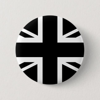 De zwarte Vlag van het Land van Union Jack Britse Ronde Button 5,7 Cm