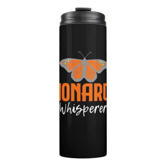 De zwarte vlinder thermosbeker (Voorkant)