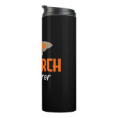 De zwarte vlinder thermosbeker (Geroteerd rechts)