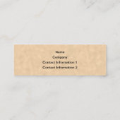 De zwarte Vogel van de Kraai op een Patroon van Mini Visitekaartje (Achterkant)