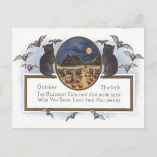 De zwarte Volle maan van de Hooiberg van de Briefkaart