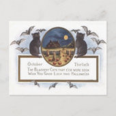 De zwarte Volle maan van de Hooiberg van de Briefkaart (Voorkant)