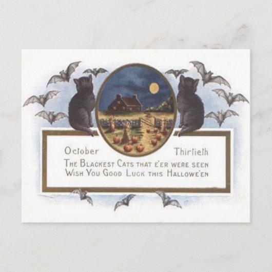 De zwarte Volle maan van de Hooiberg van de Briefkaart (Voorkant)