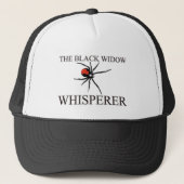 De zwarte weduwe Whisperer Trucker Pet (Voorkant)