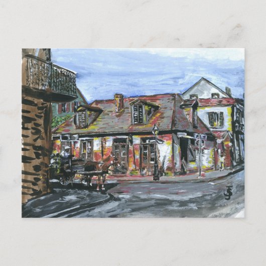 De zwarte Winkel van Smith, New Orleans Briefkaart (Voorkant)