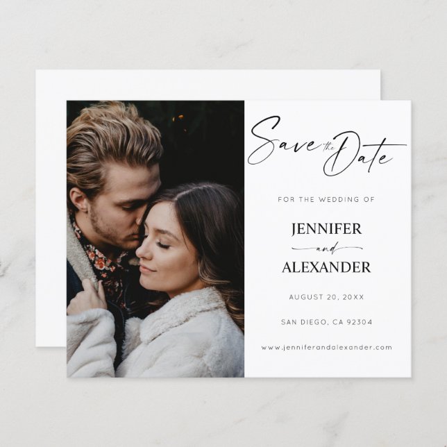 De zwarte & Witte Calligrafie van het budget spare (Voorkant / Achterkant)