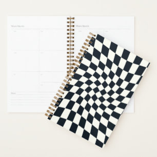 De zwarte Witte Controles van de terugkeer Gegarke Planner