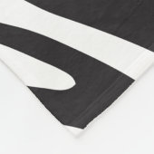 De zwarte & Witte Gestreepte Deken van de Vacht (Hoek)