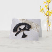 De zwarte & Witte Kaart van Groeten (Gele Bloem)