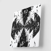 De zwarte & Witte Klok van de Muur van de (Hoek)