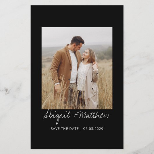 De zwarte Witte van de begroting sparen de Uitnodi Flyer (Voorkant)