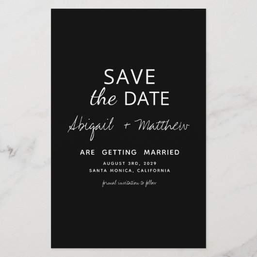 De zwarte Witte van de begroting sparen de Uitnodi Flyer (Achterkant)