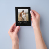 De zwarte Witte van de begroting sparen de Uitnodi Flyer (Hand)