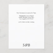 De zwarte & Witte Verandering van de begroting de  Flyer (Achterkant)