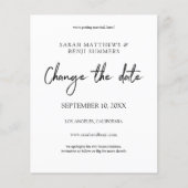 De zwarte & Witte Verandering van de begroting de Flyer (Voorkant)