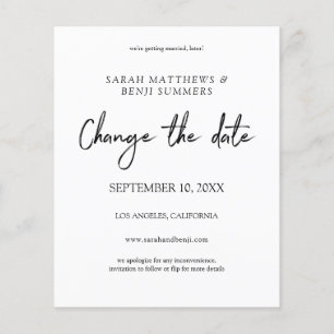 De zwarte & Witte Verandering van de begroting de  Flyer