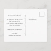 De zwarte Witte Weddenschap van het Manuscript van Aankondigingskaart (Achterkant)