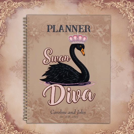 De zwarte zwaan, koningin van het water. planner