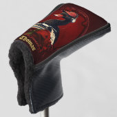 De zwarte zwaan symboliseert creativiteit golfheadcover (3/4 voorkant)