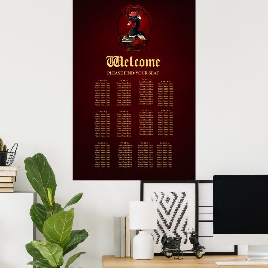 De zwarte zwaan symboliseert creativiteit poster (Thuiskantoor)