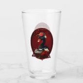 De zwarte zwaan, symbool voor creativiteit glas (Achterkant)